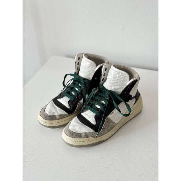 Saint Laurent Paris SL/24 Logo High Top Court Sneakers - Picture 1 of 8
